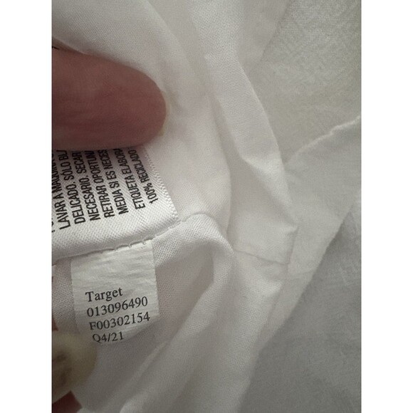 Universal Threads Babydoll Sundress Size Medium White Ruffle Beach Coastal Lagen - Picture 16 of 16